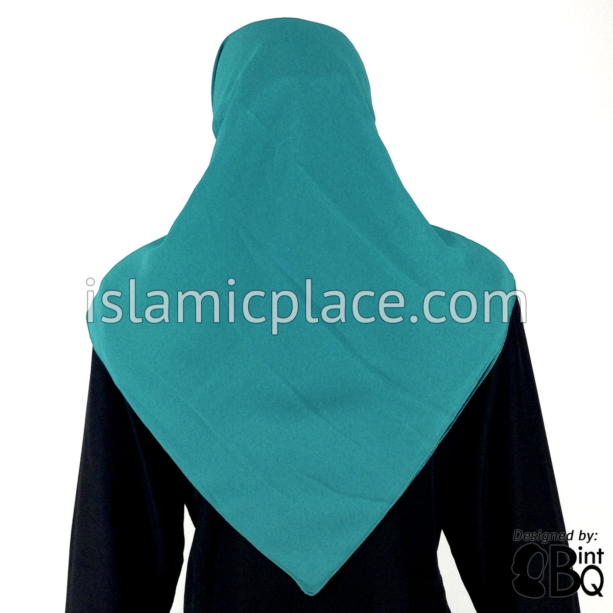 Dark Teal - Georgette 45&quot; Square Khimar