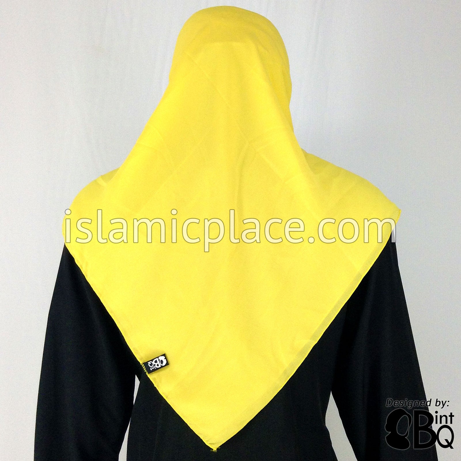 Banana Yellow - Georgette 45" Square Khimar