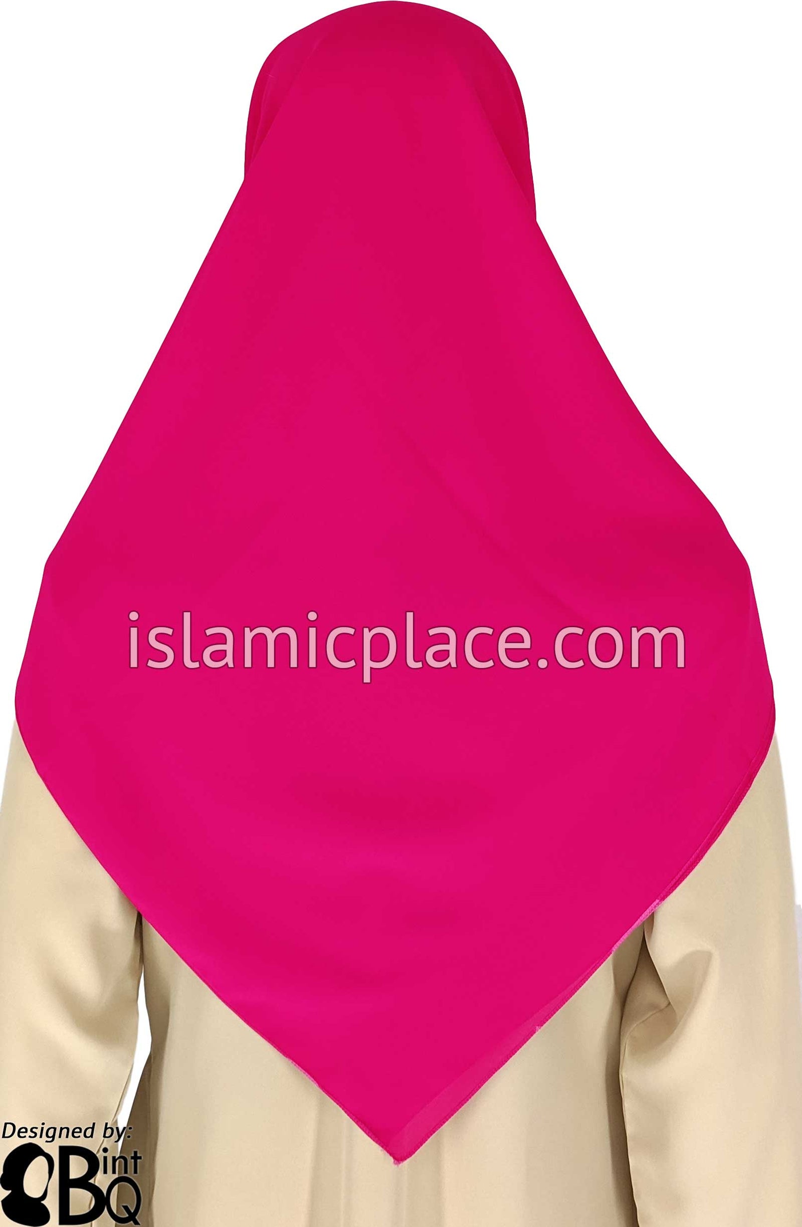 Fuchsia - Georgette 45" Square Khimar