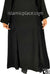 Black - Farah Urban Abaya with large front pockets and front and back pleats by BintQ - BQ180