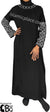 Black with Silver - Queen Kareema Jewel Embroidery Abaya by BintQ - BQ273