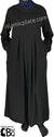 Black - Sumera Chic Abaya with Baby Doll Inspired Pleats by BintQ - BQ275