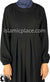 Black - Sumera Chic Abaya with Baby Doll Inspired Pleats by BintQ - BQ275