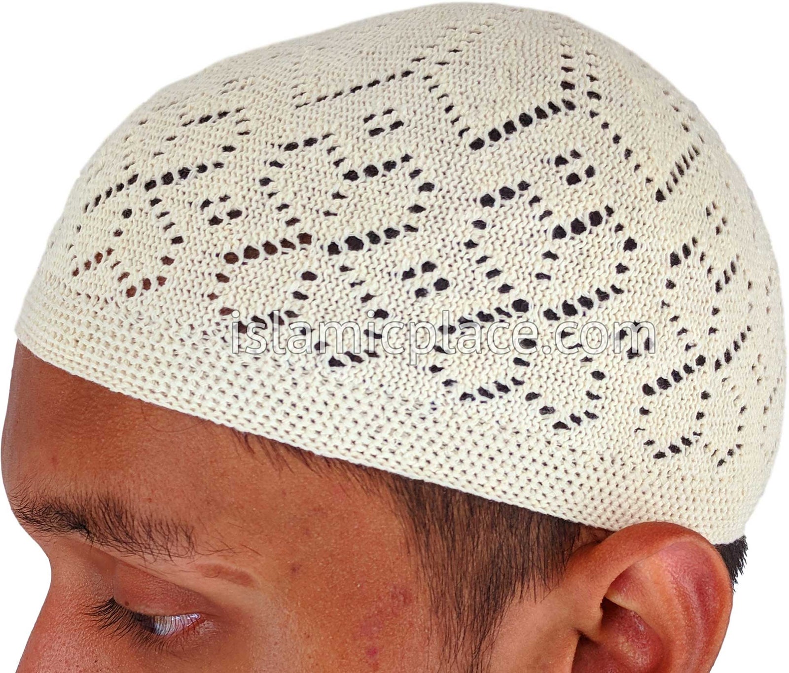 Ivory - Soft Cotton Knitted Kufi