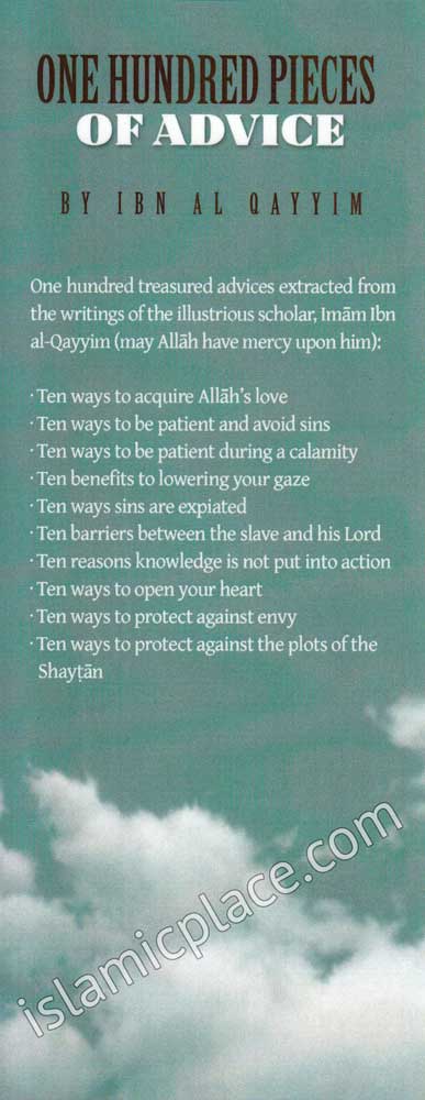 One Hundred Pieces of Advice By Ibn Al-Qayyim