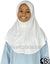 White - Luxurious Lycra Hijab Al-Amira - Girl size (1-piece)