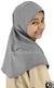 Slate Gray - Luxurious Lycra Hijab Al-Amira - Girl size (1-piece)