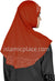 Rust - Luxurious Lycra Hijab Al-Amira with Silver Rhinestones Teen to Adult (Large)