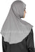 Slate Gray - Luxurious Lycra Hijab Al-Amira with Silver Rhinestones Teen to Adult (Large)