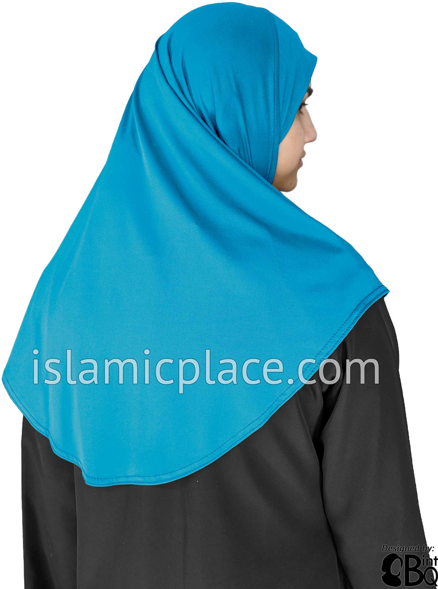 Teal - Luxurious Lycra Hijab Al-Amira - Teen to Adult (Large) 1-piece style