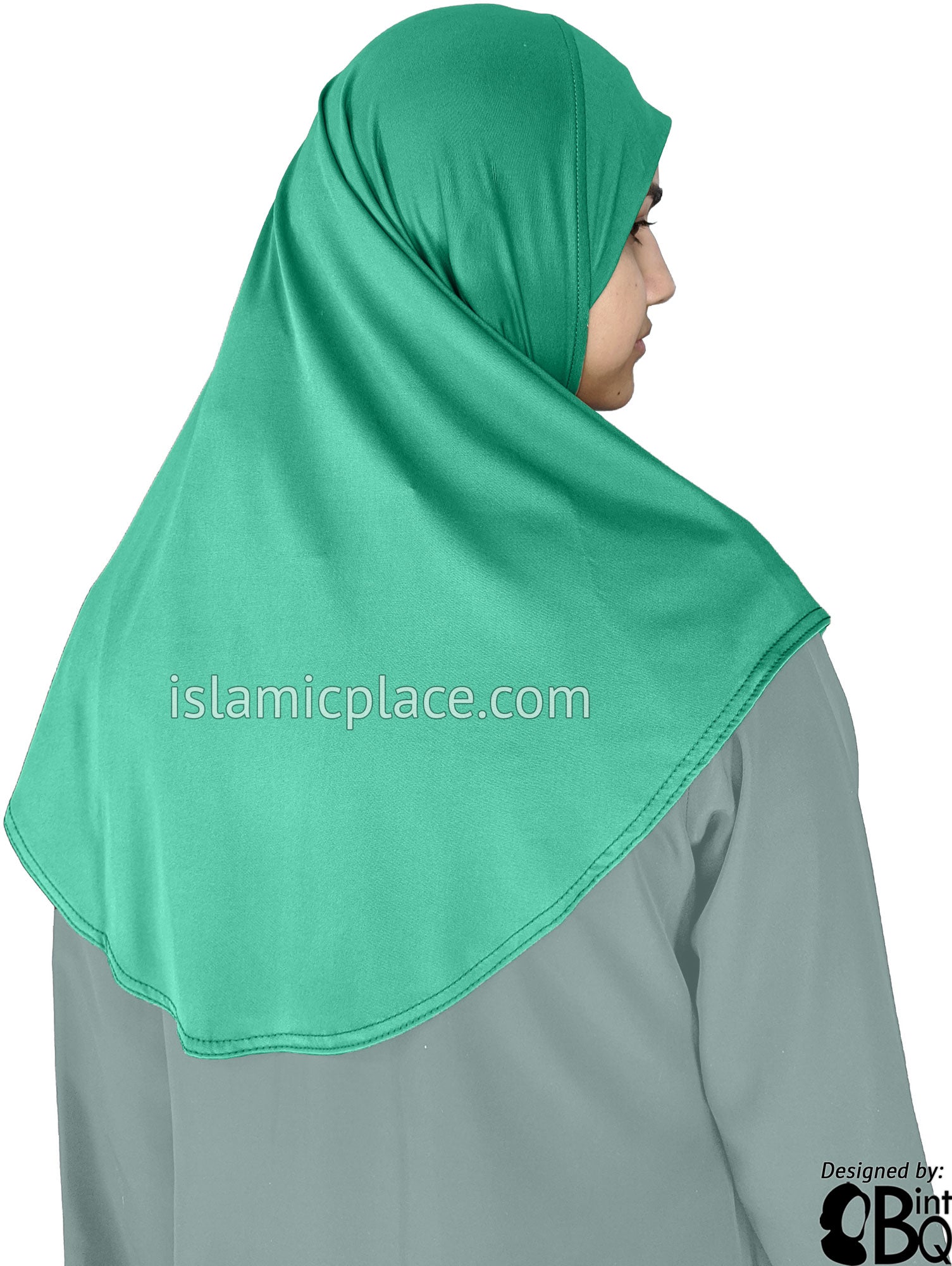 Turquoise - Luxurious Lycra Hijab Al-Amira - Teen to Adult (Large) 1-piece style