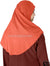 Peach - Luxurious Lycra Hijab Al-Amira - Teen to Adult (Large) 1-piece style