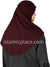 Burgundy - Luxurious Lycra Hijab Al-Amira - Teen to Adult (Large) 1-piece style