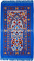 Blue - Vine Mihrab Design Prayer Rug with Matching Zipper Carrying Bag