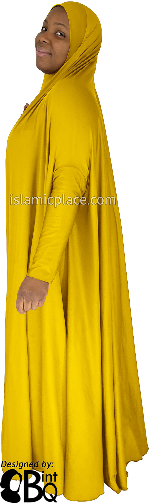 Golden Sand - Plain Overhead Abaya with Cuffs