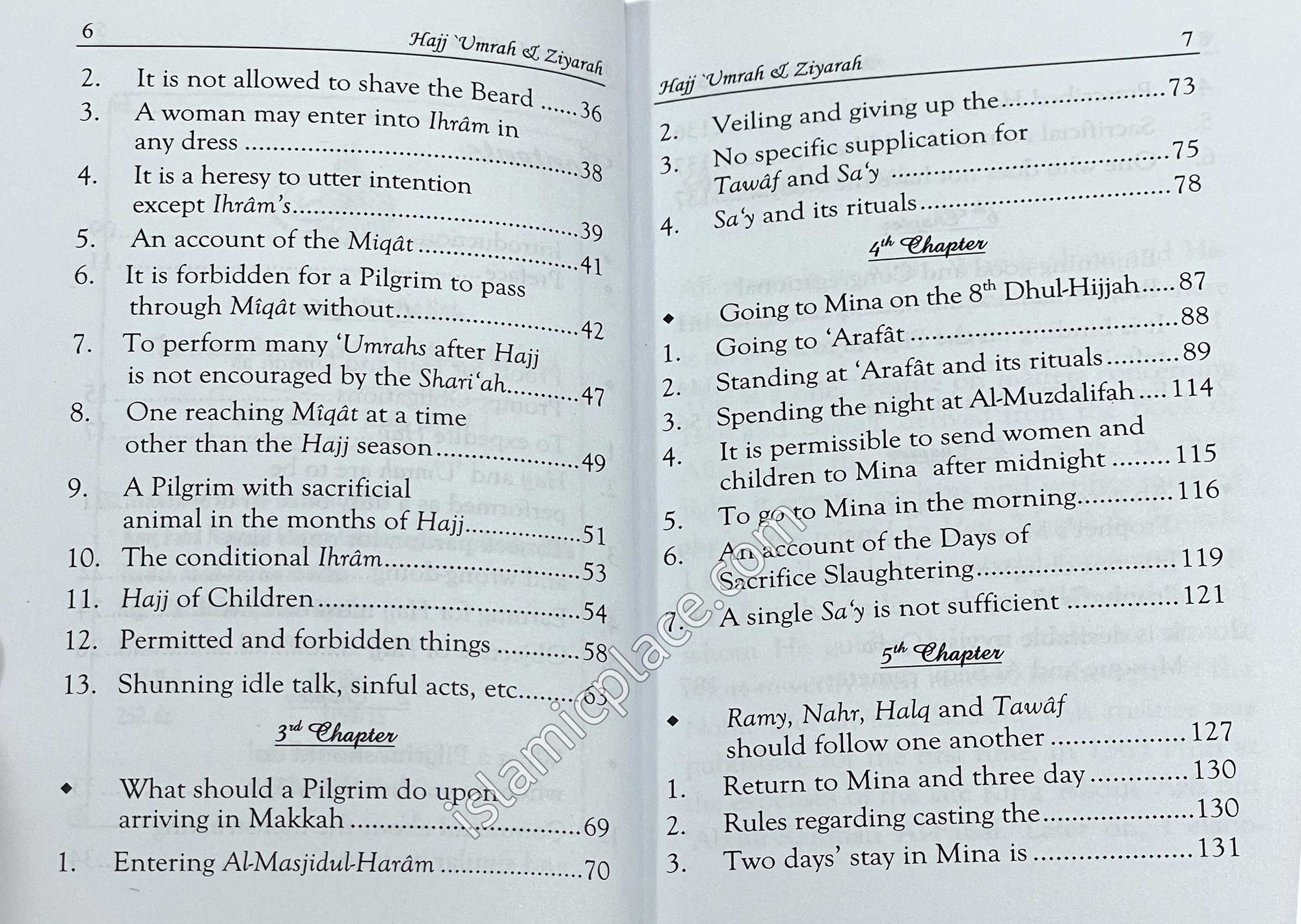 Verifying & Explaining many Matters of Hajj, Umrah & Ziyarah In the light of the Qur'an and The Sunnah (pocket size)