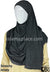 Heather Gray with Gray Stones in Design 56 - Jersey Shayla Long Rectangle Hijab 30"x70"