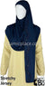 Navy with Navy Stones in Design 30 - Jersey Shayla Long Rectangle Hijab 30"x70"