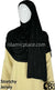 Black with Antique Stones in Design 95 - Jersey Shayla Long Rectangle Hijab 30"x70"