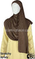 Brown with Brown Stones in Design 61 - Jersey Shayla Long Rectangle Hijab 30"x70"