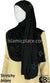 Black with Antique Stones in Design 154 - Jersey Shayla Long Rectangle Hijab 30"x70"