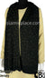 Black with Golden Stones in Design 44 - Jersey Shayla Long Rectangle Hijab 30"x70"