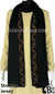 Black with Golden Stones in Design 19 - Jersey Shayla Long Rectangle Hijab 30"x70"