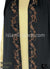 Black with Golden Stones in Design 19 - Jersey Shayla Long Rectangle Hijab 30"x70"