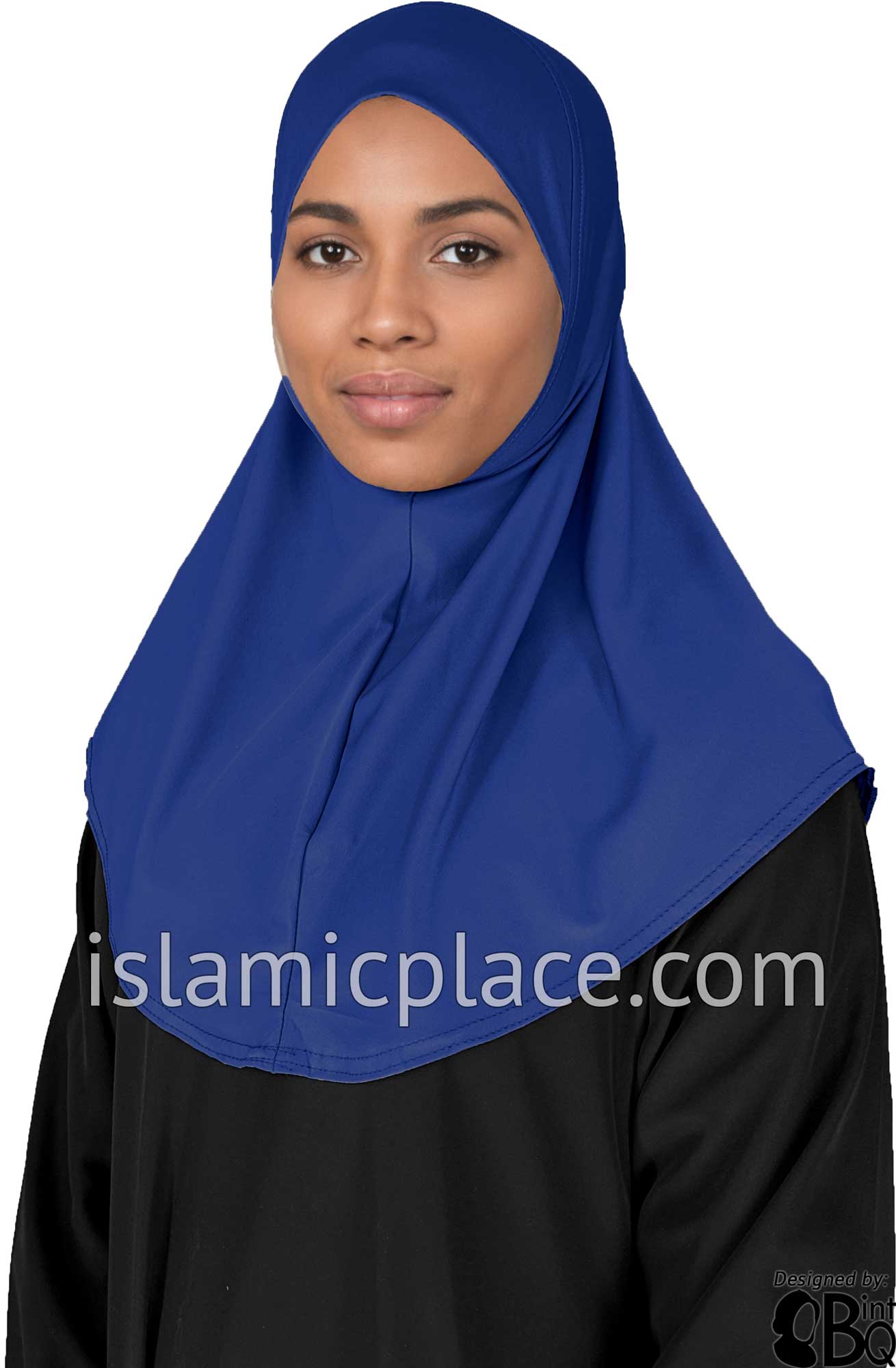 Cobalt Blue - Luxurious Lycra Hijab Al-Amira - Teen to Adult (Large) 1-piece style