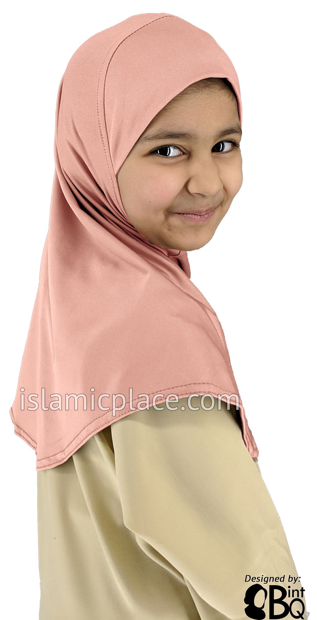 Nude - Luxurious Lycra Hijab Al-Amira - Girl size 1-piece style - The  Islamic Place