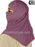 Light Plum - Plain Teen to Adult (Large) Hijab Al-Amira with Built-in Niqab