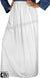 White - Plain Skirt in Soft ITY Jersey Fabric