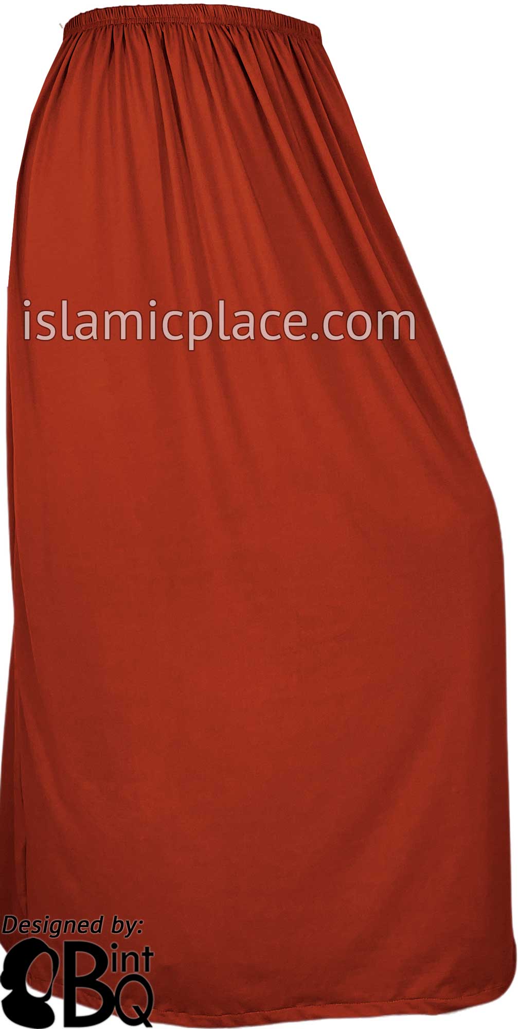 Rust - Plain Skirt in Soft ITY Jersey Fabric