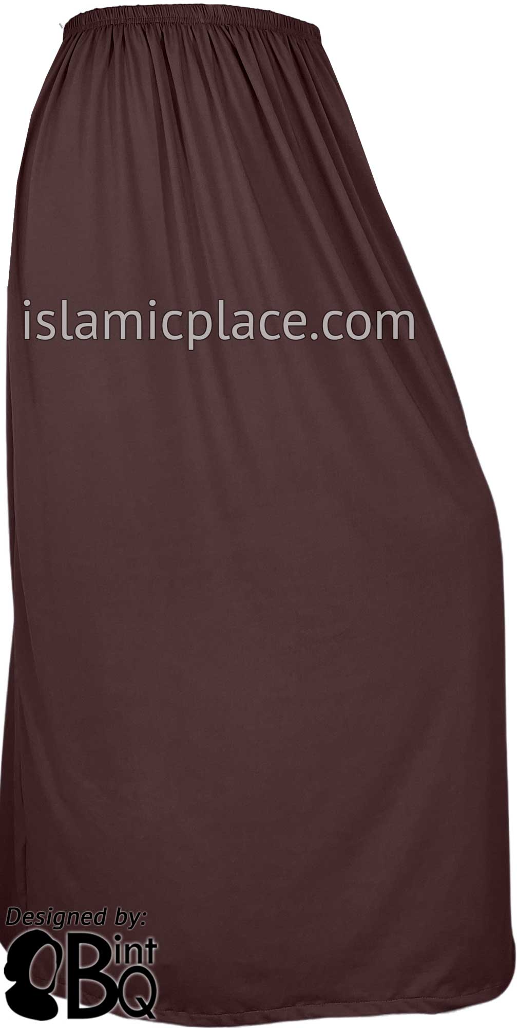 Brown Berry - Plain Skirt in Soft ITY Jersey Fabric