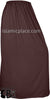 Brown Berry - Plain Skirt in Soft ITY Jersey Fabric