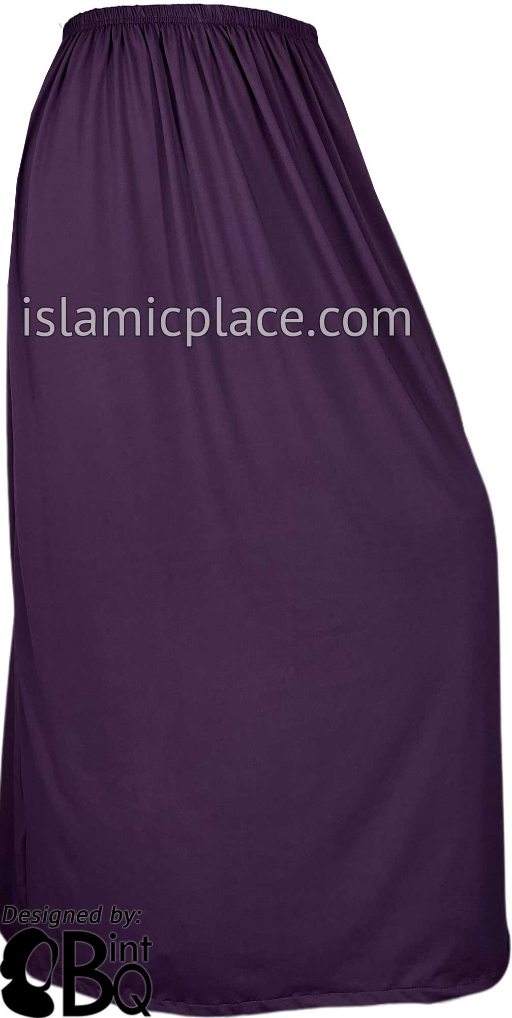 Plum - Plain Skirt in Soft ITY Jersey Fabric