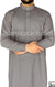 Gravity Gray - Men Saudi Ad-Daffah LT Thob by Ibn Ameen - IA3