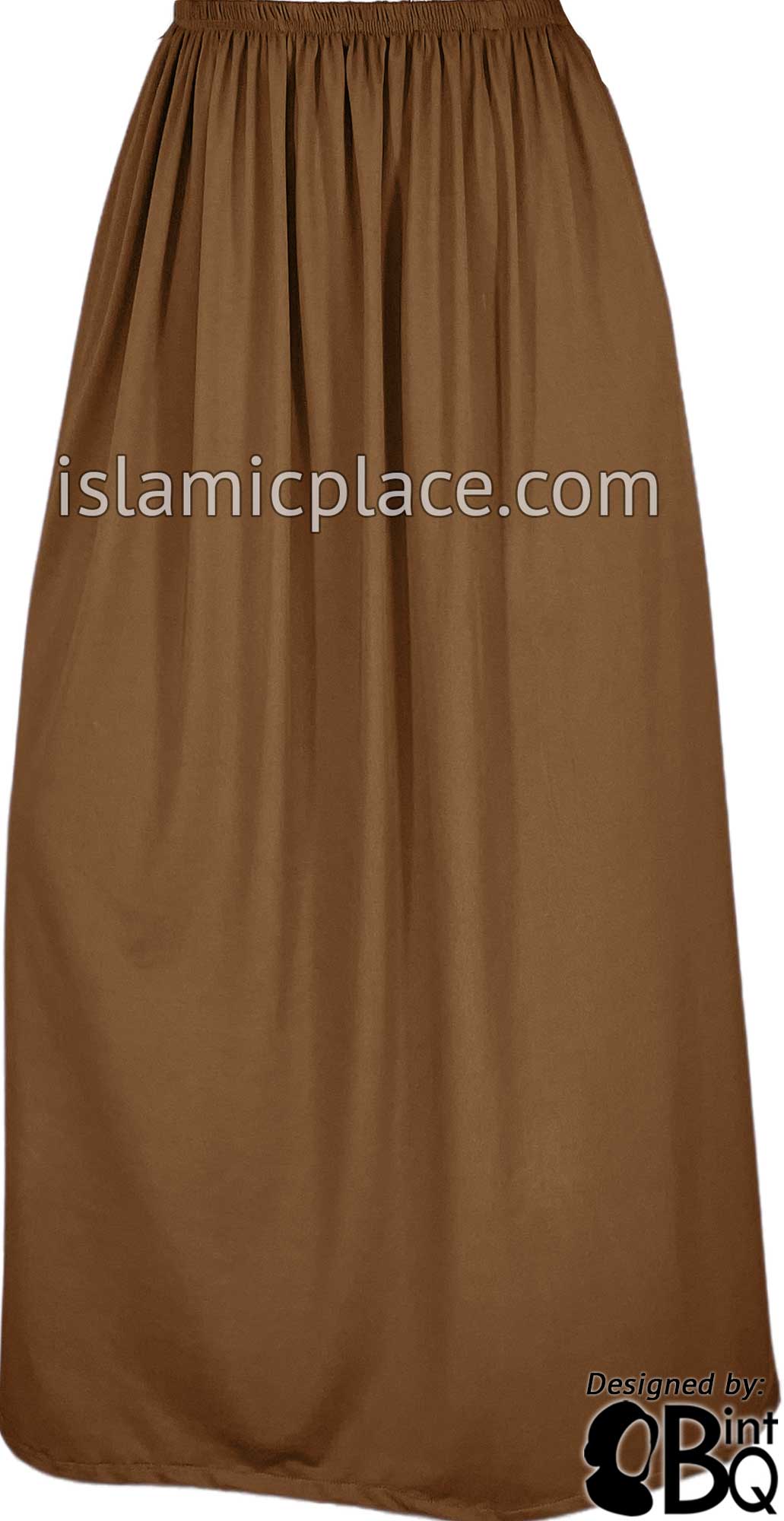 Hazelnut - Plain Skirt in Soft ITY Jersey Fabric