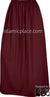 Burgundy - Plain Skirt in Soft ITY Jersey Fabric