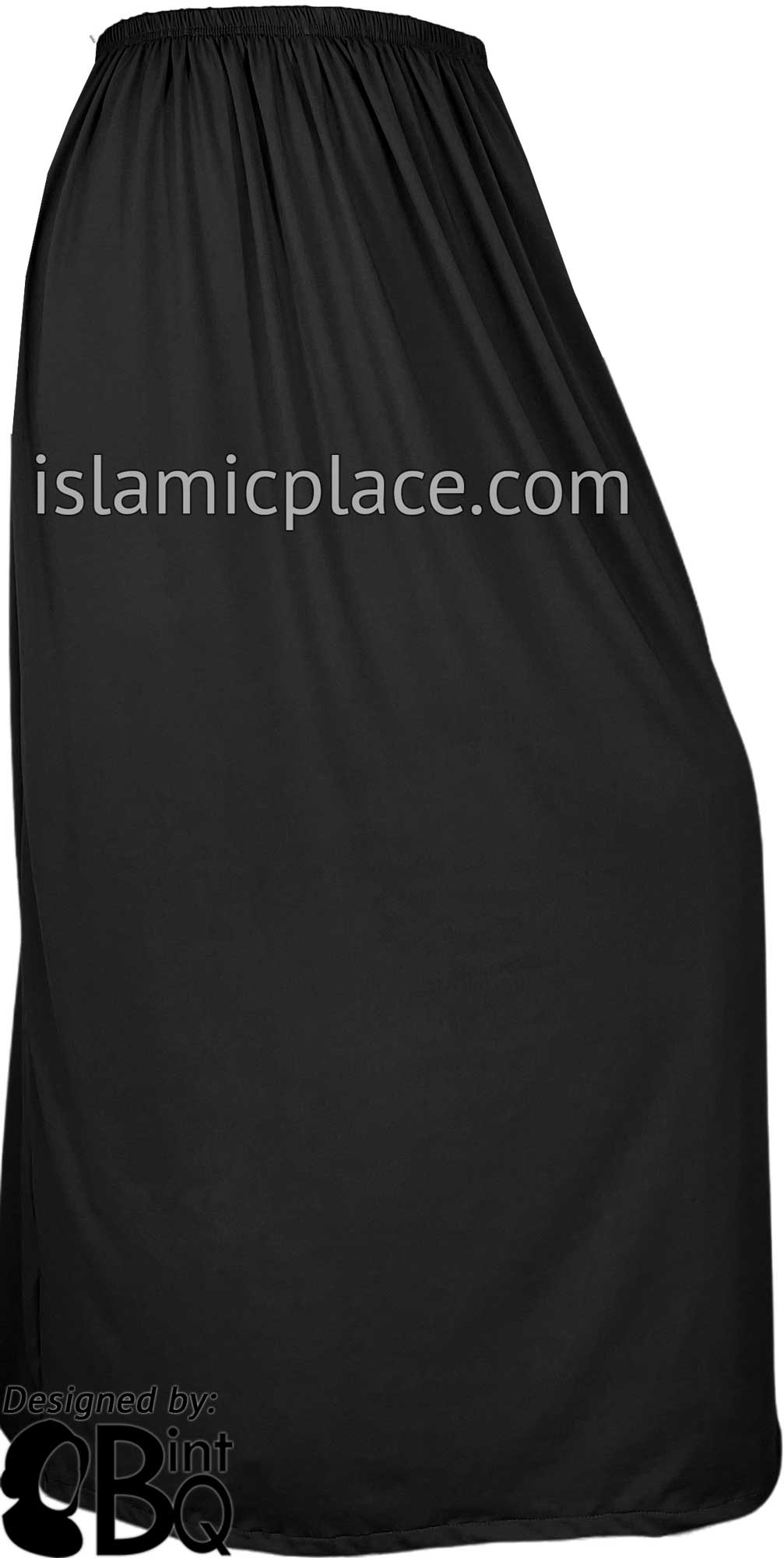 Black - Plain Skirt in Soft ITY Jersey Fabric