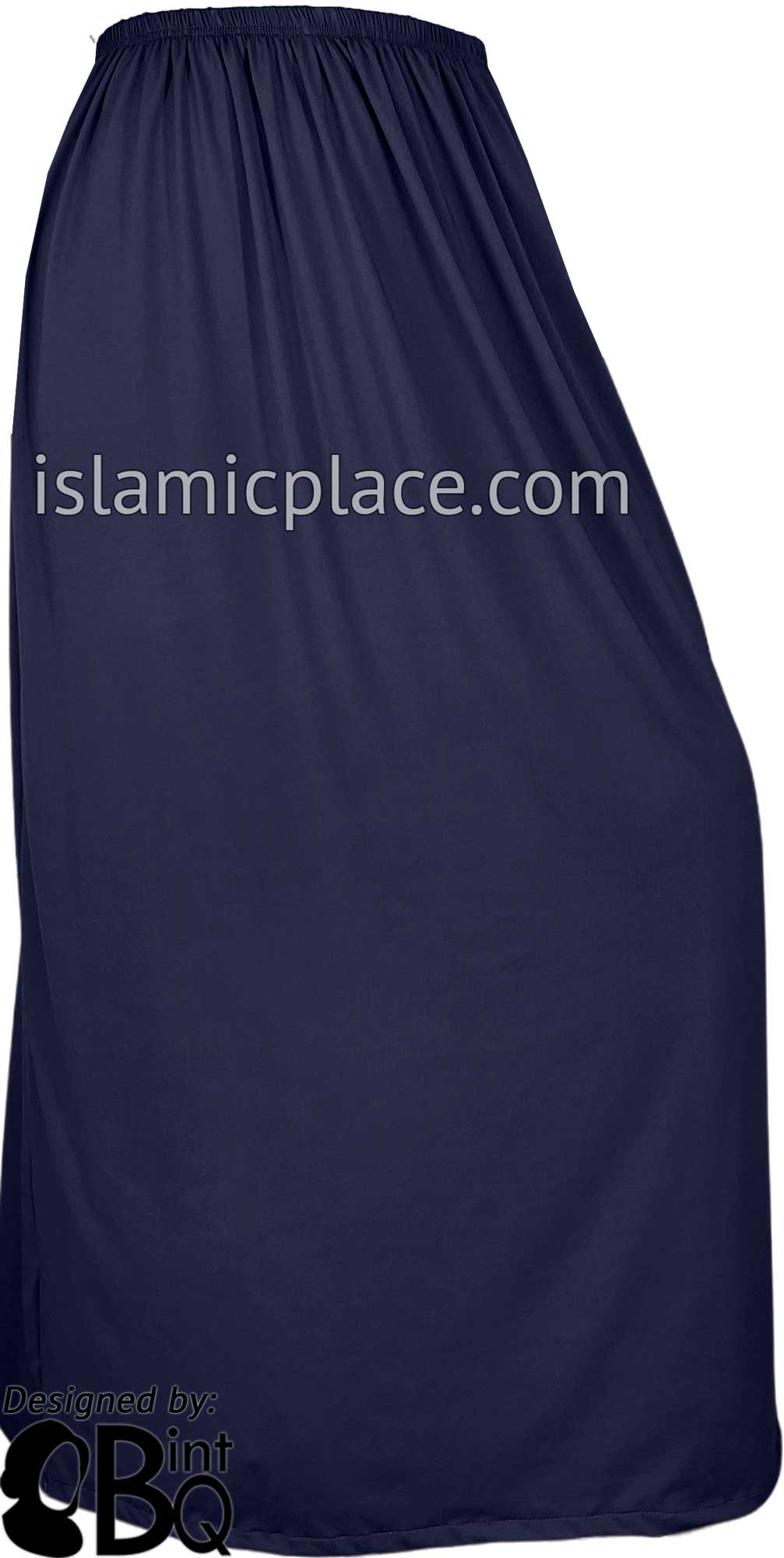 Navy blue jersey knit skirt hotsell