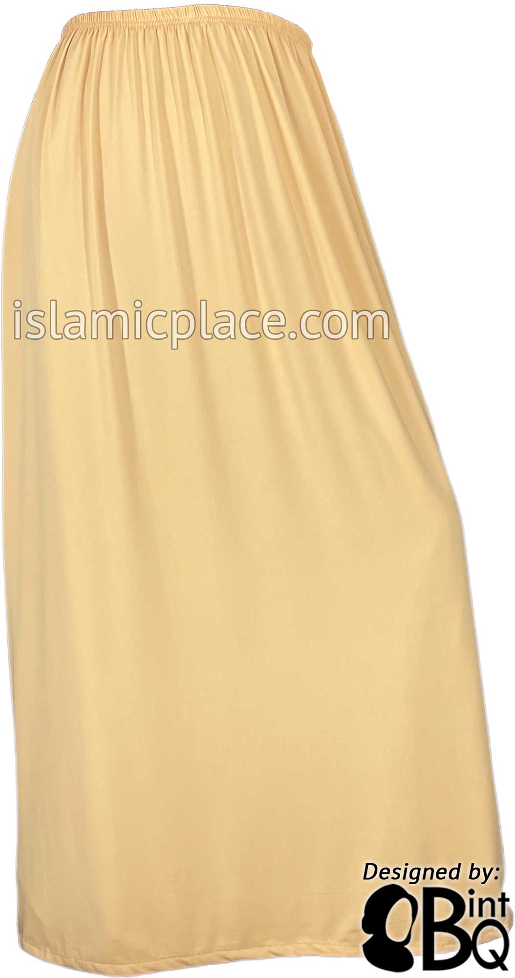 Oatmeal - Plain Skirt in Soft ITY Jersey Fabric