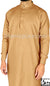 Caramel - Men Saudi Ad-Daffah Plain Kameez by Ibn Ameen