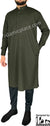 Dark Olive Green - Men Saudi Ad-Daffah Plain Kameez by Ibn Ameen