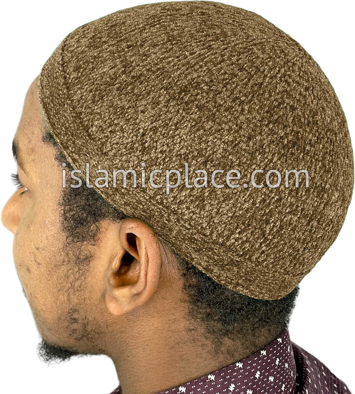 Pecan - Warm Chenille Knitted Jameel Designer Kufi