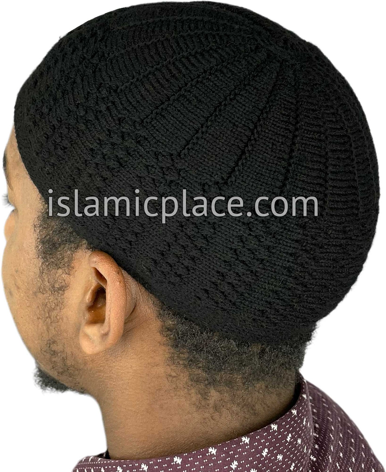 Black - Warm Knitted Habib Designer Kufi