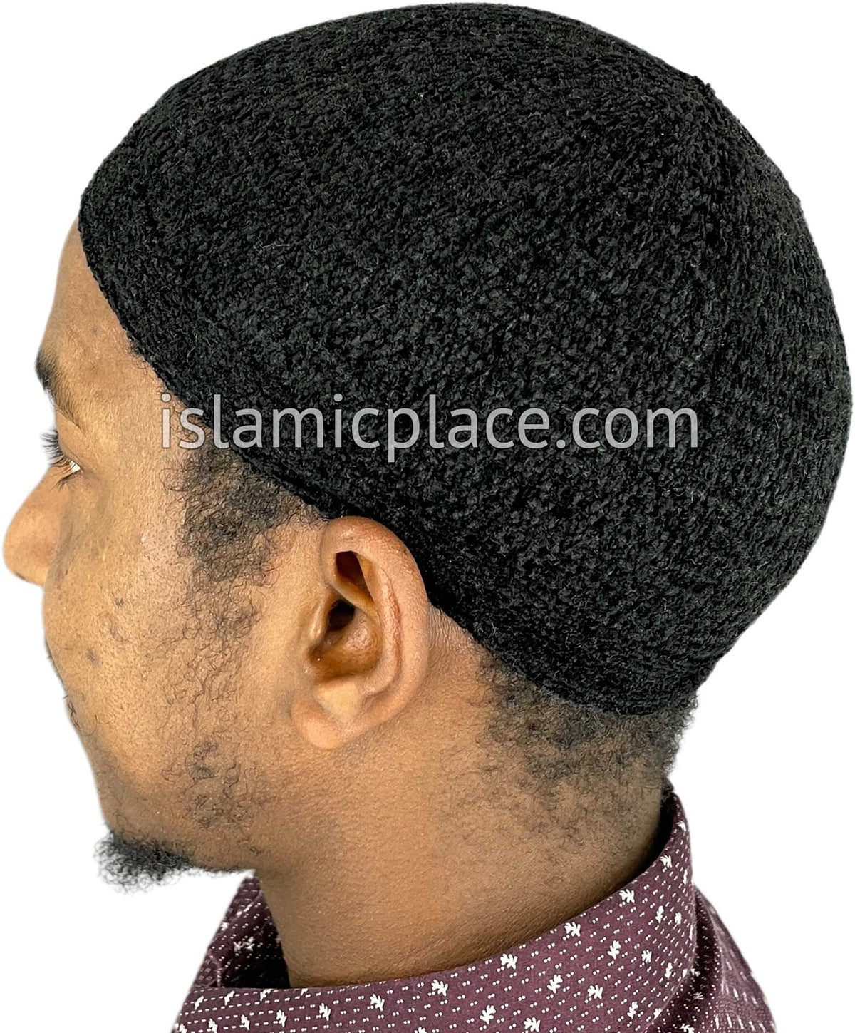 Black - Warm Chenille Knitted Jameel Designer Kufi