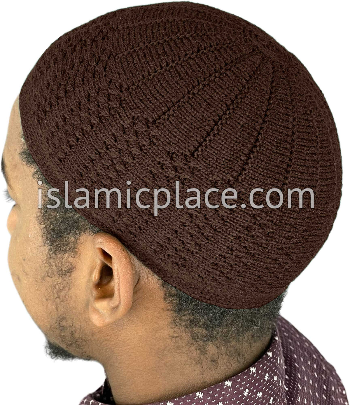 Brown - Warm Knitted Habib Designer Kufi