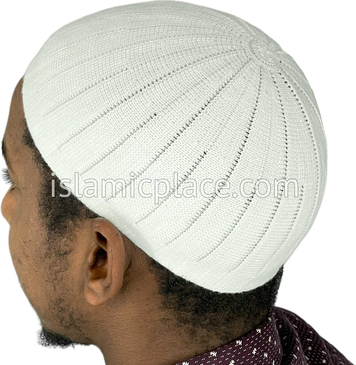 White - Warm Knitted Adeel Designer Kufi