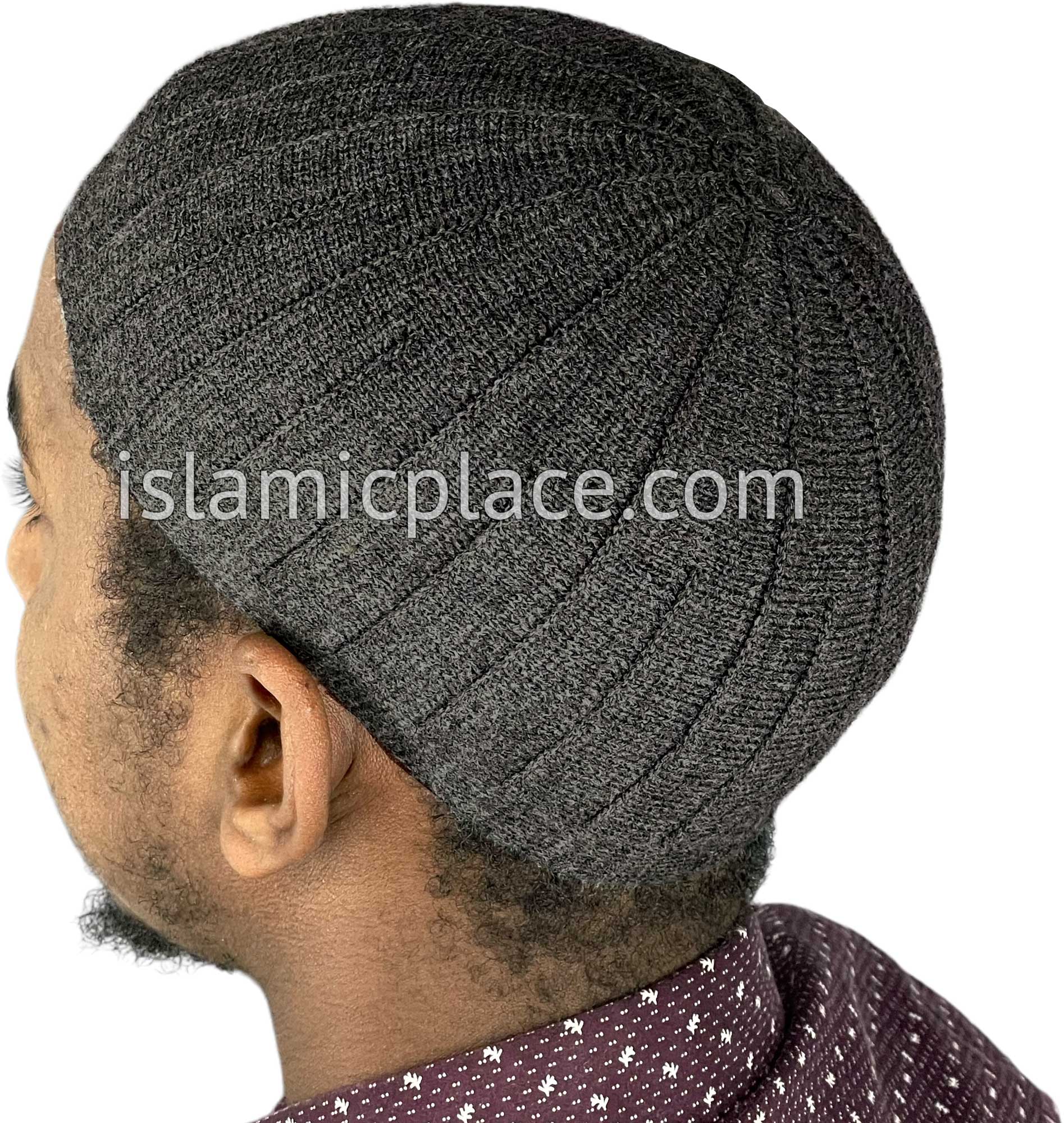 Graphite Gray - Warm Knitted Adeel Designer Kufi